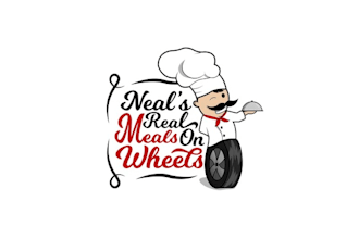 design mascot real meals food truck restaurant logo