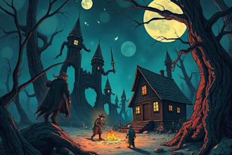 design an a fantasy illustration