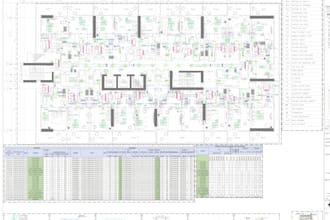 create mep shop drawings floor plans for high rise buildings