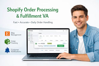 manage etsy and shopify order processing and fulfillment