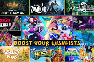 design steam capsule art, steam page game art game banner to boost your wishlist
