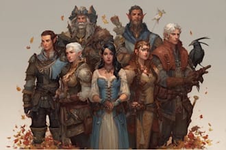 create custom dnd character art for tabletop roleplaying