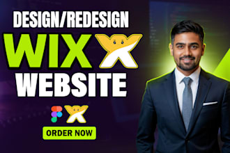 build wix website design, redesign wix website or wix online store, wix studio