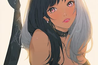 draw any sfw character in anime style
