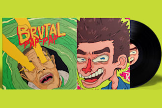 make illustration for merch, album cover or poster