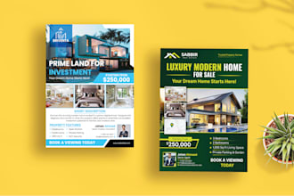 design professional real estate flyer for property listing