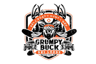 do amazing grumpy buck logo