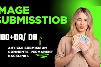 do manual image submission, PDF submission  comment backlinks