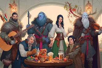 illustrate your dnd heroes in epic fantasy style