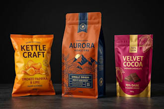 design professional food, snack, and coffee packaging that attracts customers