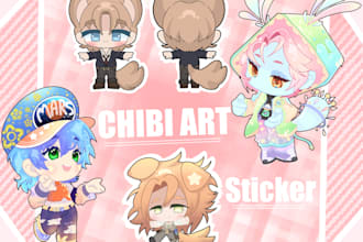 draw, design characters anthro, human, chibi, etc