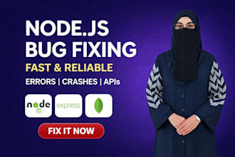 debug and fix errors in nodejs backend and apis