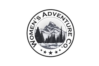 design clothing womens adventure company logo