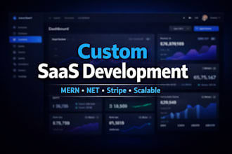build a saas mvp or scalable platform with mern or dotnet