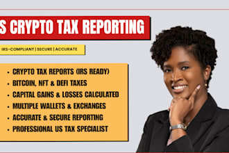 prepare your US crypto tax report and irs compliant filing