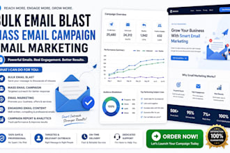 send bulk email blast, mass email campaign, email marketing