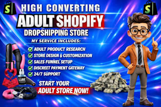 do adult shopify store design or adult toy store design