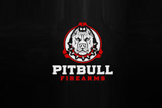 design modern pit full firearms launch logo