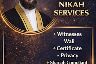 be your online imam for your online nikah muslim marriage