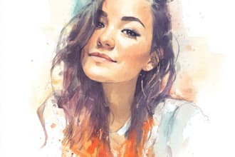 paint digital and watercolor portraits
