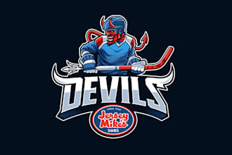 design hockey team devils jersey mike sponsorship logo