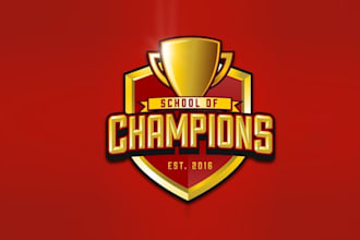 design eye catching logo for a school of champions cup