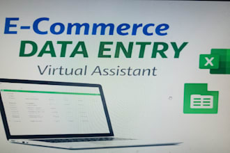 be your reliable ecommerce data entry virtual assistant