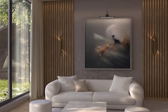 create a realistic interior 3d visualization