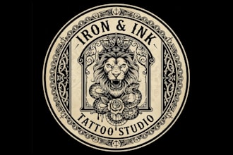 make tattoo studio and tattoo artist logo design for your company