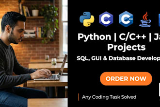 do python, java, c cpp programming projects and gui applications