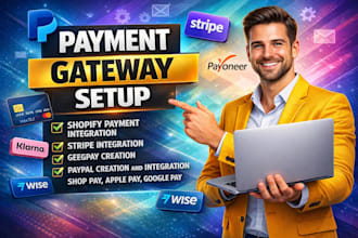 setup and integrate shopify payment gateway stripe paypal klarna wise