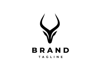 create minimal line art logo design
