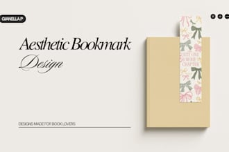 design aesthetic custom bookmarks for books
