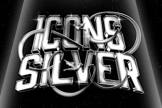 design a gold or silver metallic logo
