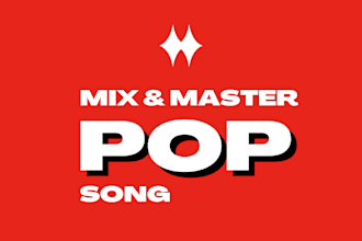 professionally mix and master your pop, dance pop or electronic song