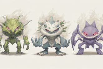 draw you own fakemon in the official pokemon art style