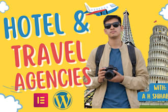 design travel agency or website design or wordpress tour site
