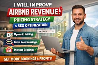 improve airbnb revenue with pricing strategy and SEO optimization