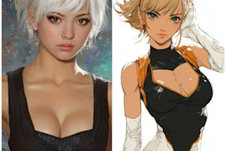 custom anime character designs and fanart commissions