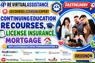 do fast ce shop real estate course, insurance, mortgage, continuing education