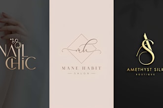 make luxury fashion, boutique, clothing logo design