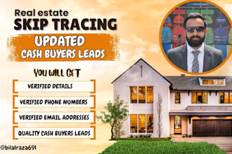 provide usa real estate cash buyers leads in