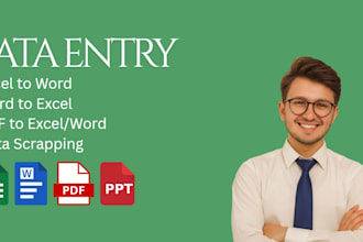 do data entry, typing, and copy paste
