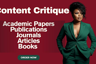 critique books, publications, articles and journals