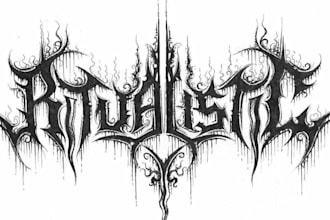 design a killer black metal and death metal logo