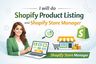 do shopify product listing and shopify store manager