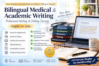 do bilingual medical and academic writing