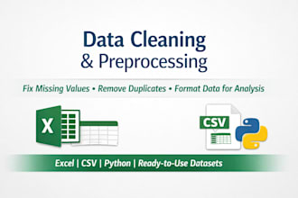 clean and preprocess your research or ml dataset using python
