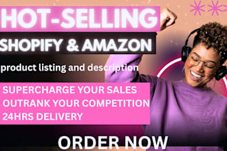 write SEO shopify product description or amazon product listing description