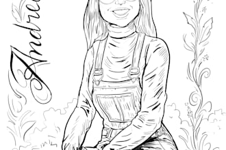 do handrawn black white illustrations